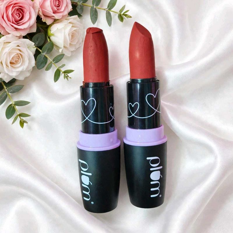 Plum Matte Lipstick Duo 129 Fierry kiss