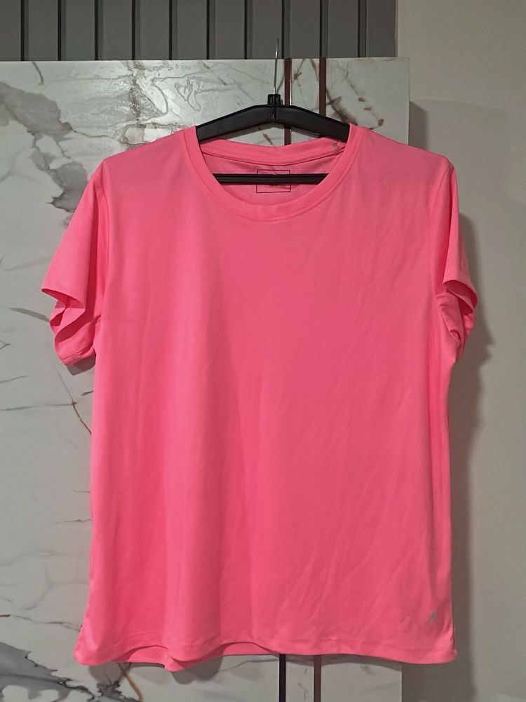 Bright Pink Athletic T-Shirt, Bust- 36/34 XL
