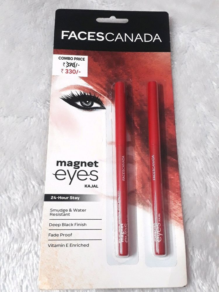 FACESCANADA Magneteyes Kajal - Black, 0.35g (Pack