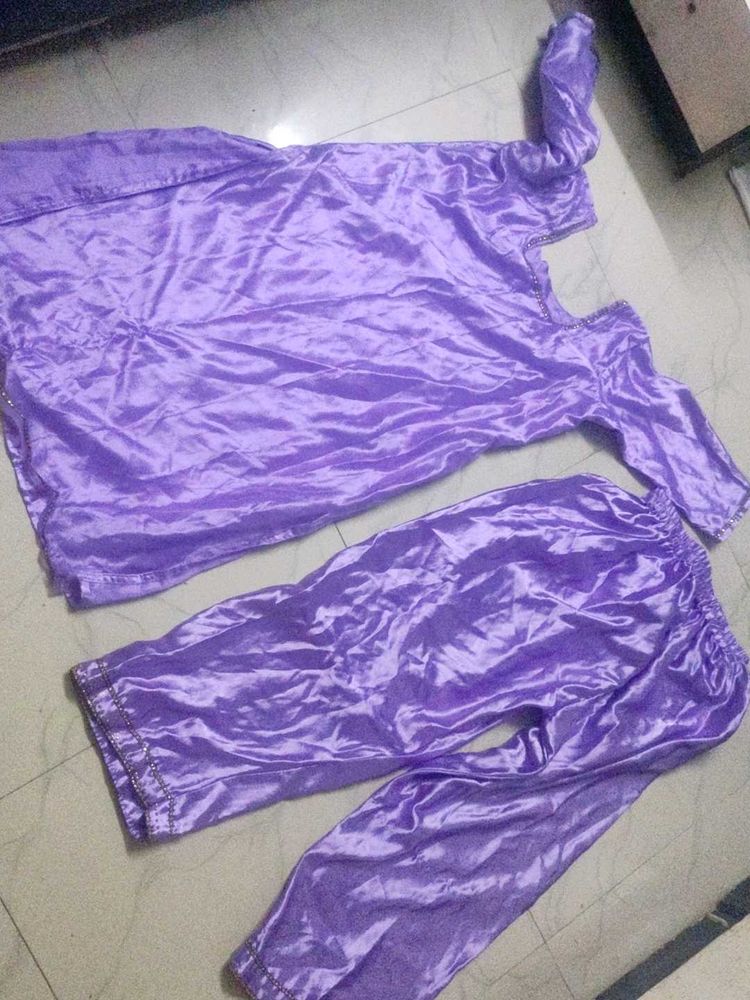 Beautiful Purple Kurta Set