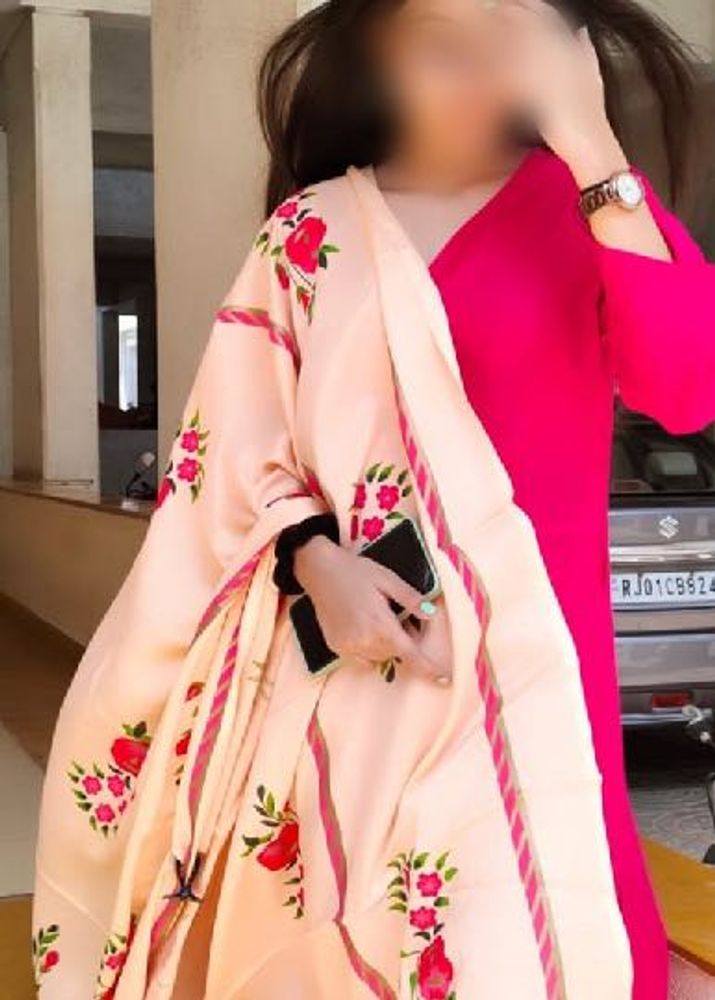 pink anarkali with duppata