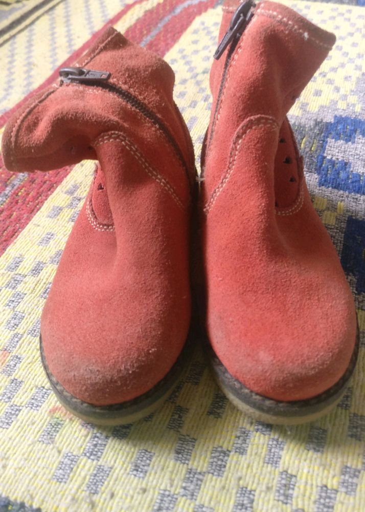 Leather Kids Shoes For 3-4 Year Girl