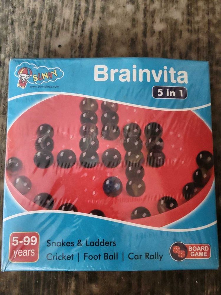 Sunny Brainvita 5-in-1 Board Game