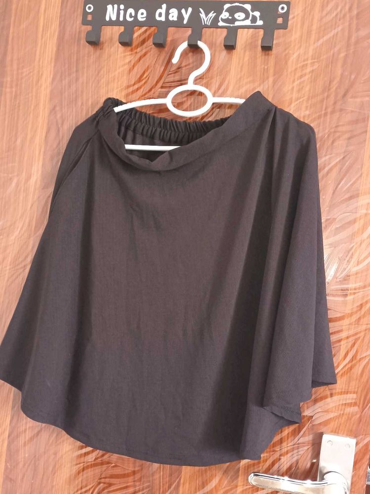 Black A-Line Mini Skirt