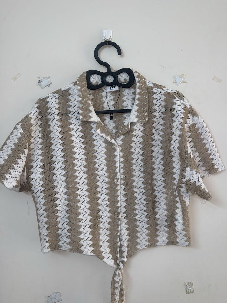 Chic Crochet Knit Top