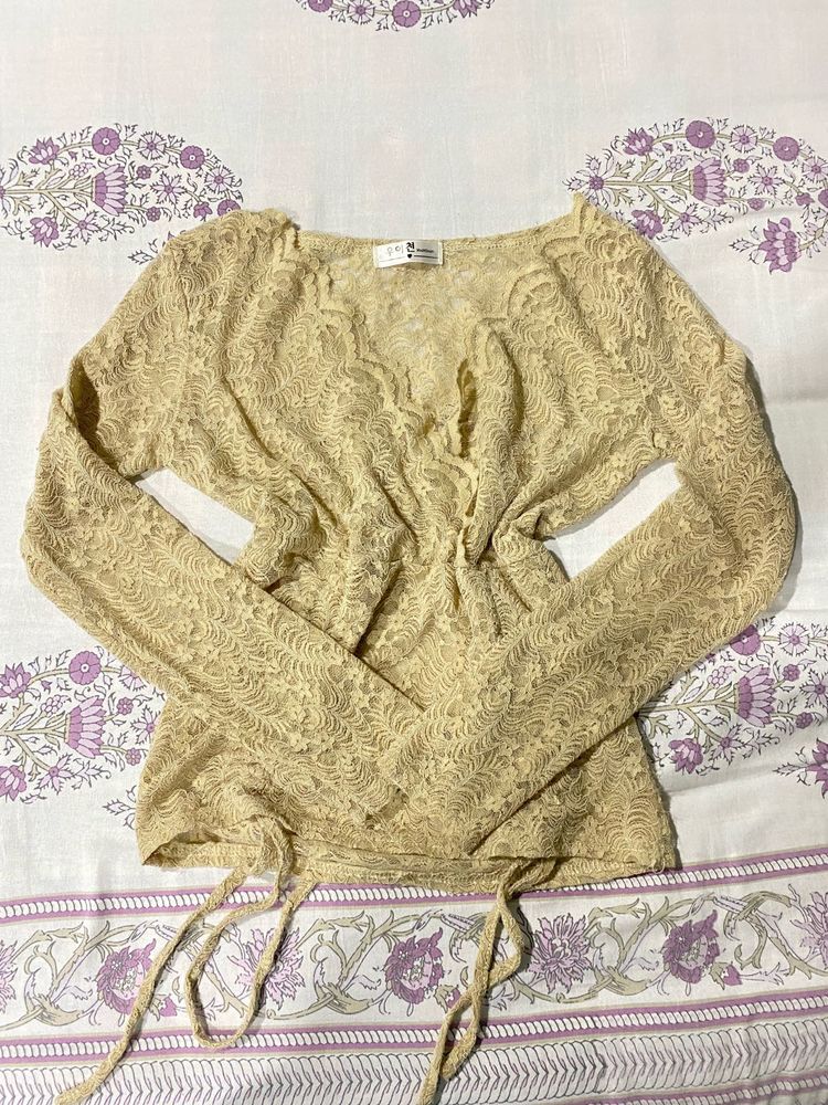 cute mesh lace top