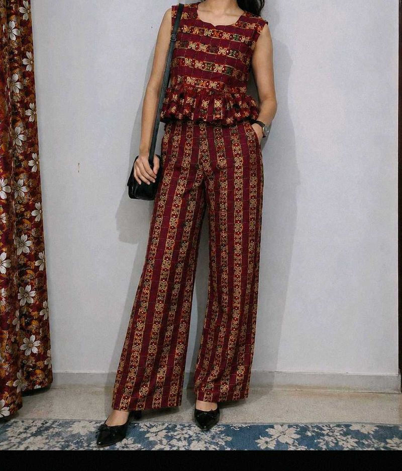 Highly Embroidered Co-ord  Set