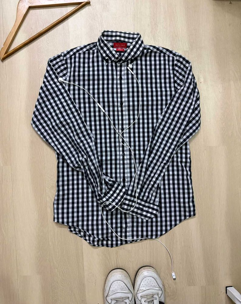 Classic Gingham Button-Down Shirt