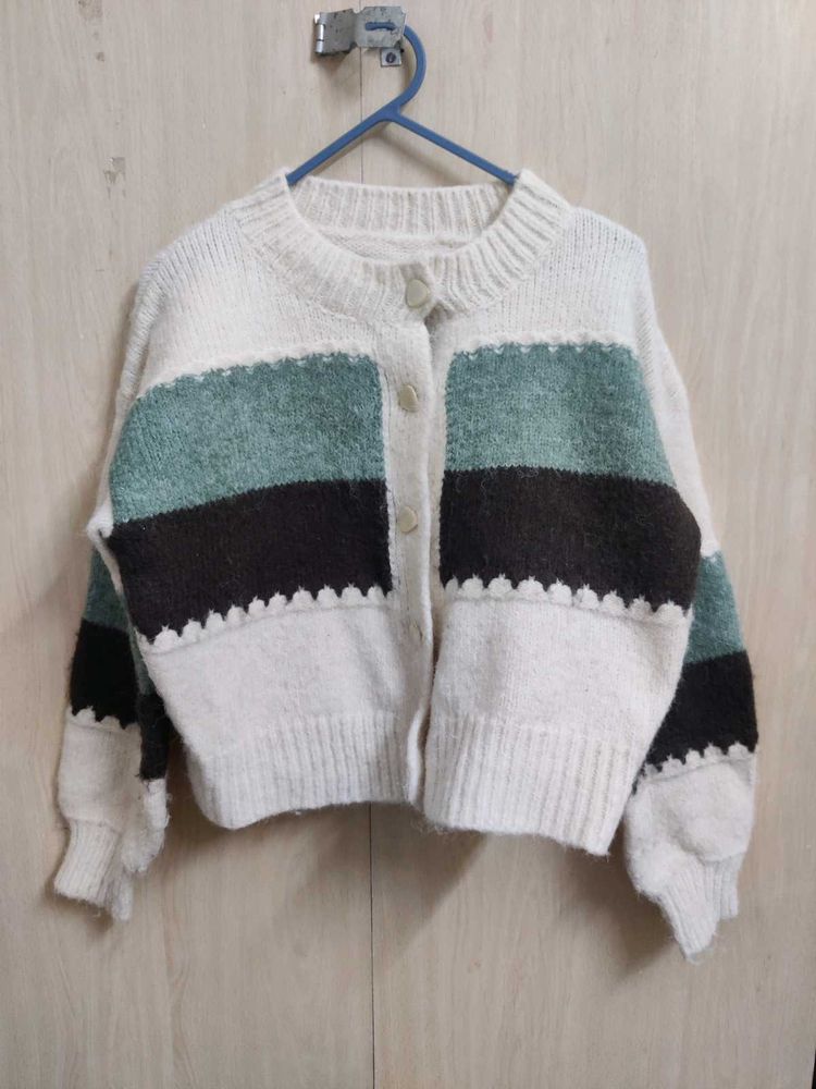 Cozy Striped Knit Cardigan