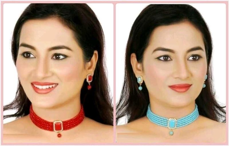 (Pack of 2) Choker &amp; Earring Set New