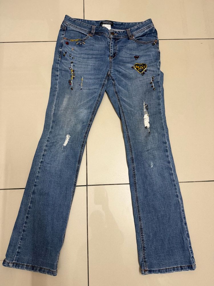 Y2k Vintage Embellished Flared Jeans