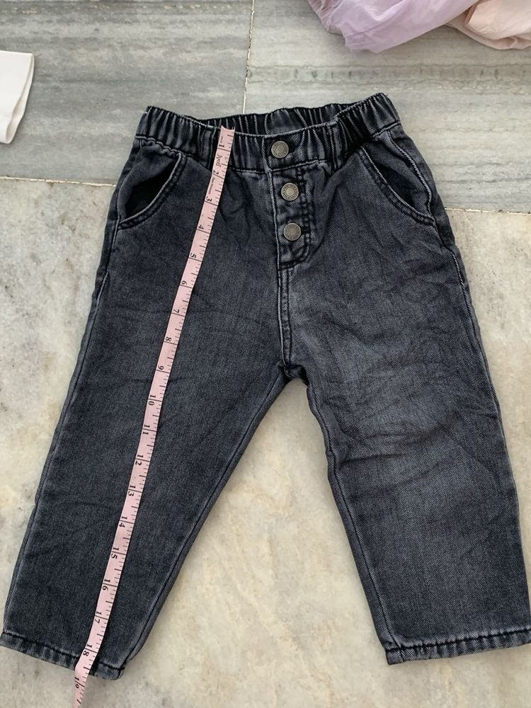 Stylish Washed Grey Denim Jeans