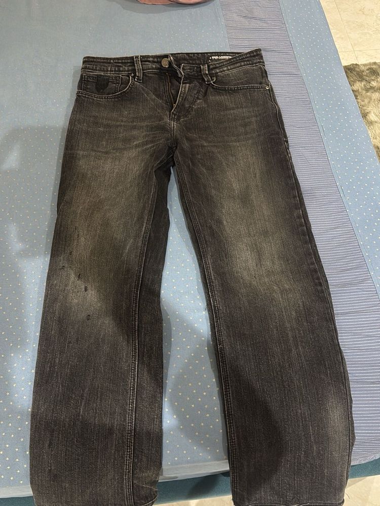 Dark Wash Straight Leg Jeans