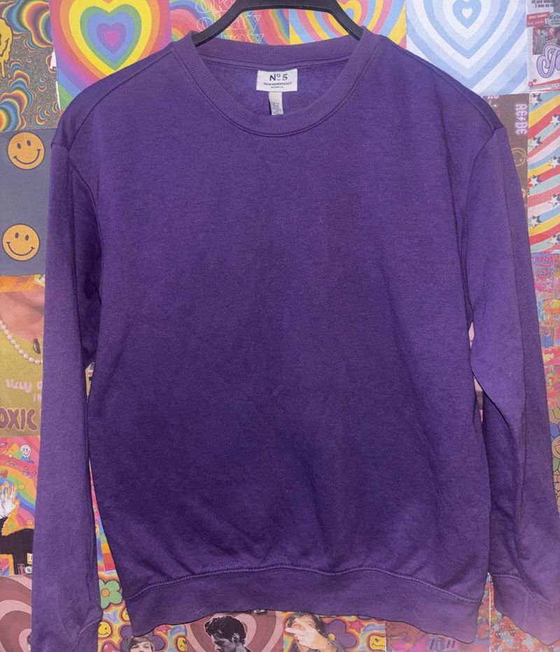 H&amp;M Purple Sweatshirt In Brand New Condition