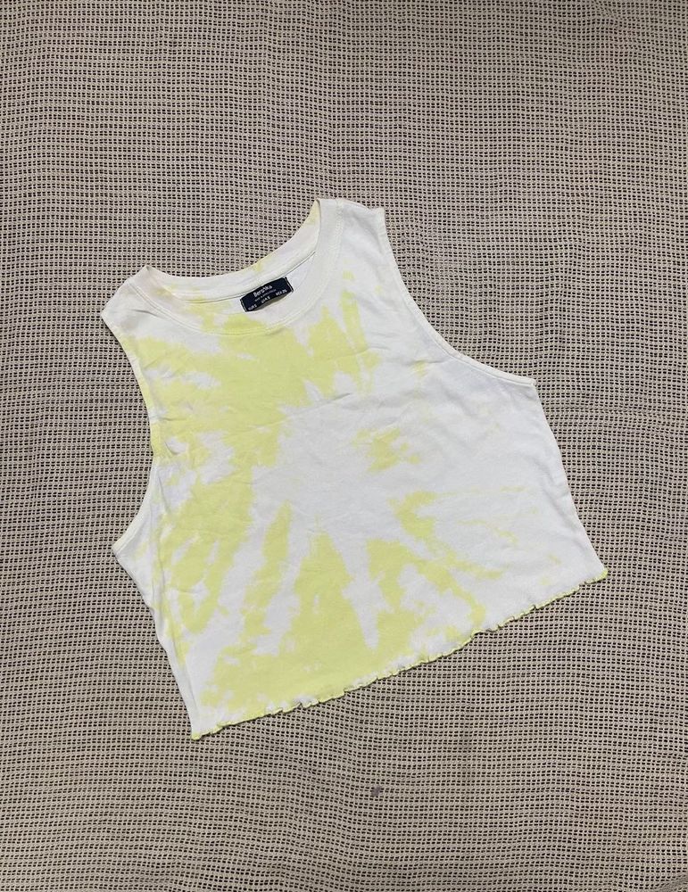 Trendy Tie-Dye Cropped Tank Top