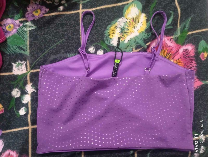 Tokyo Talkies Purple Cami Top