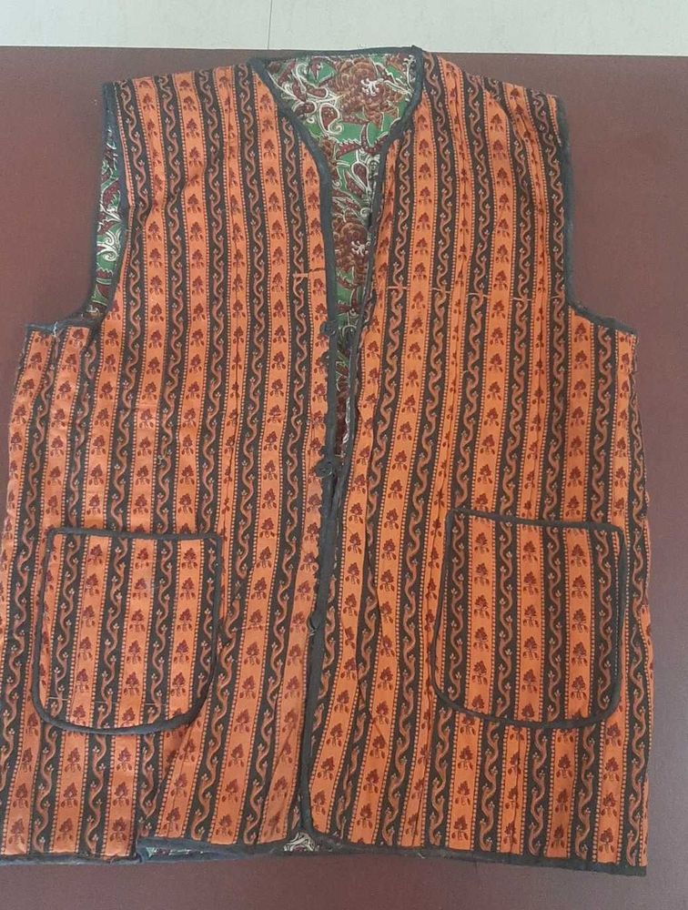 Vintage Reversible Ethnic Nehru Jacket