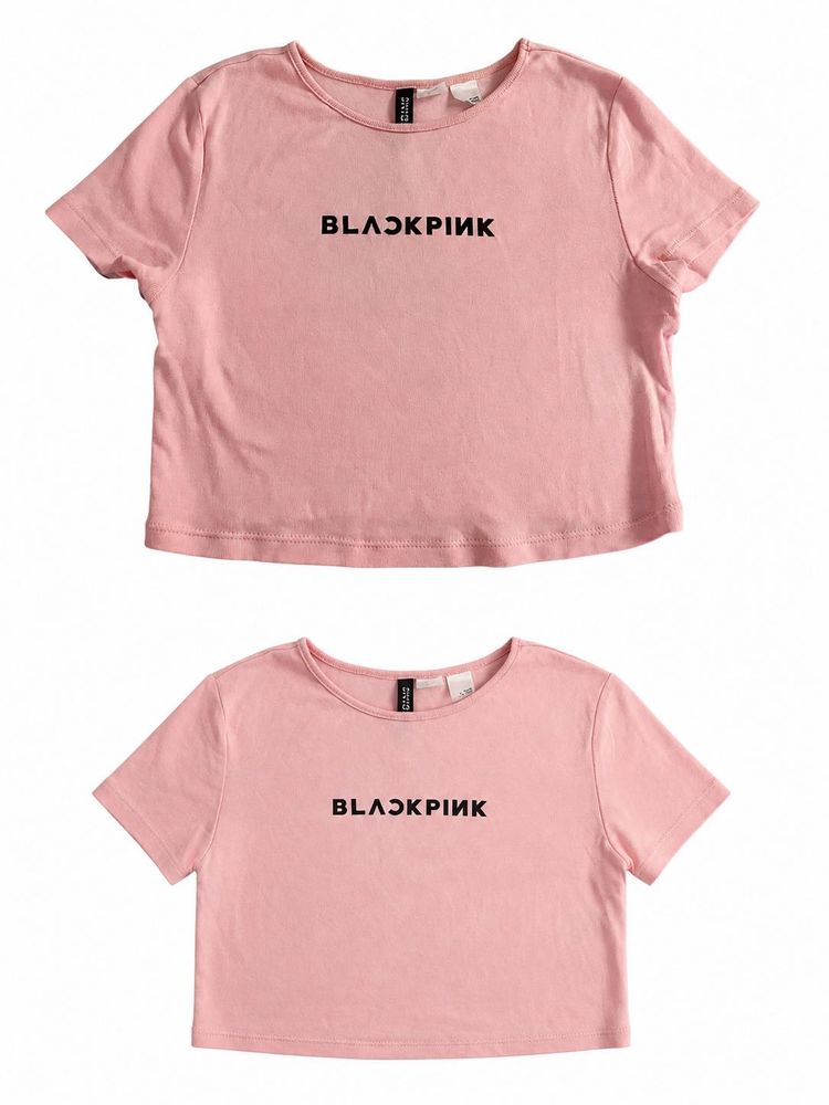 H&amp;M Pink BLACKPINK Printed Crop Top