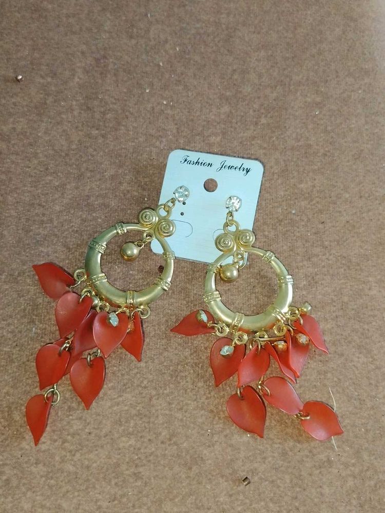 Boho Leaf Dangle Earrings