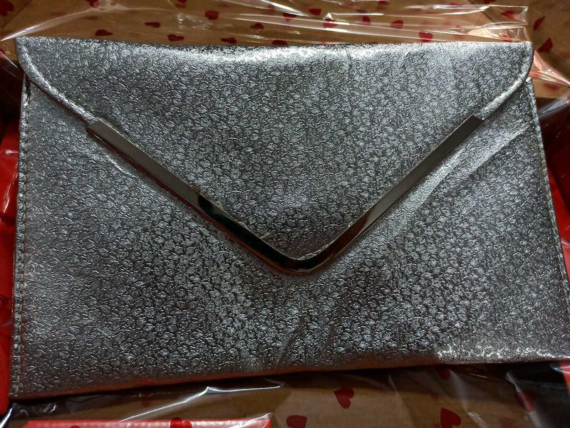 Silver Evening Clutch