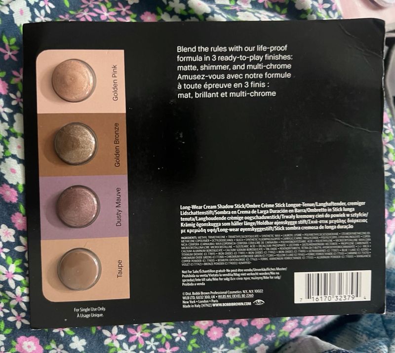 Bobbi Brown Eye Shadow Card