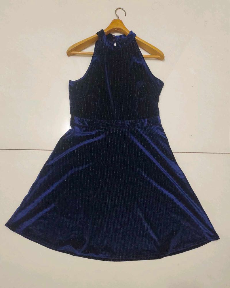 Blue Velvet Mini Dress💙