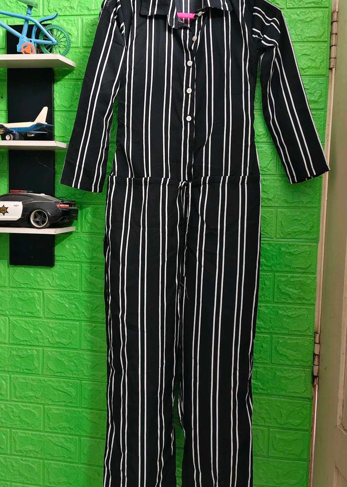 Striped Jumpsuit
