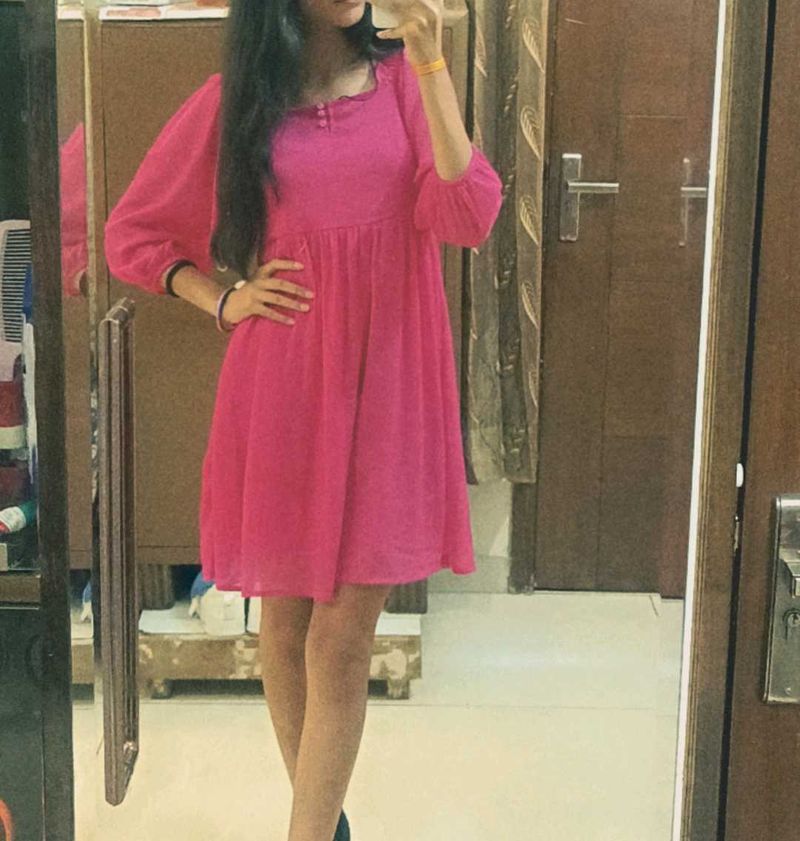 Chic Pink Mini Dress