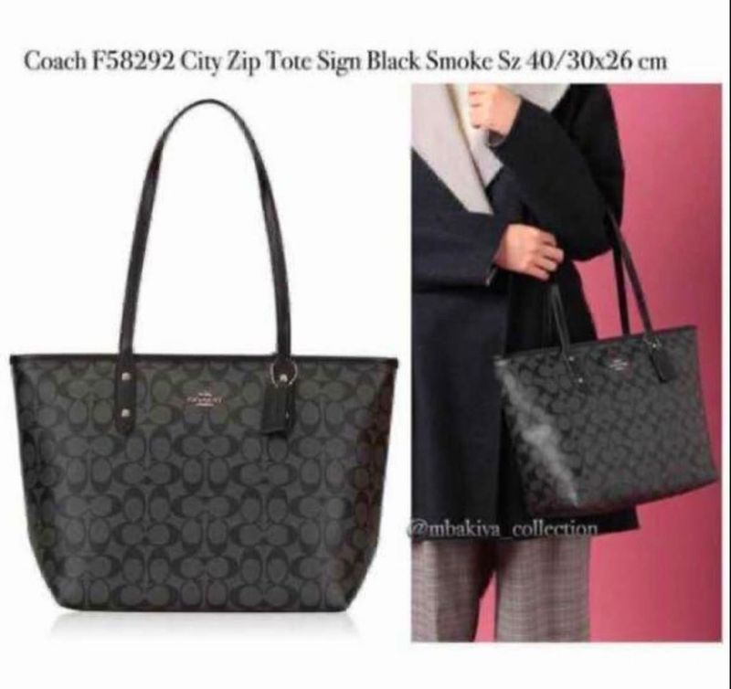 Coach City Zip Tote Bag