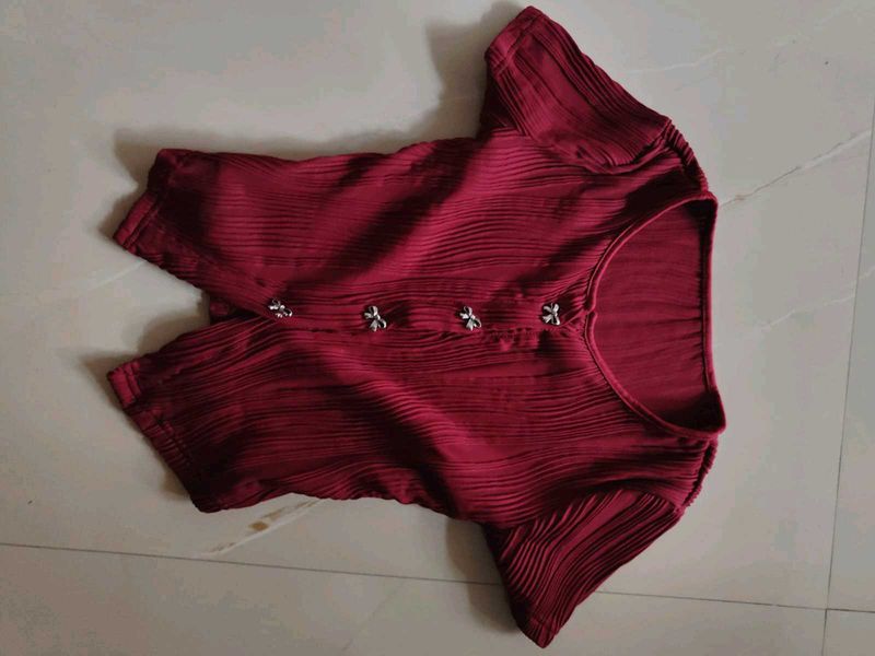 cherry red top