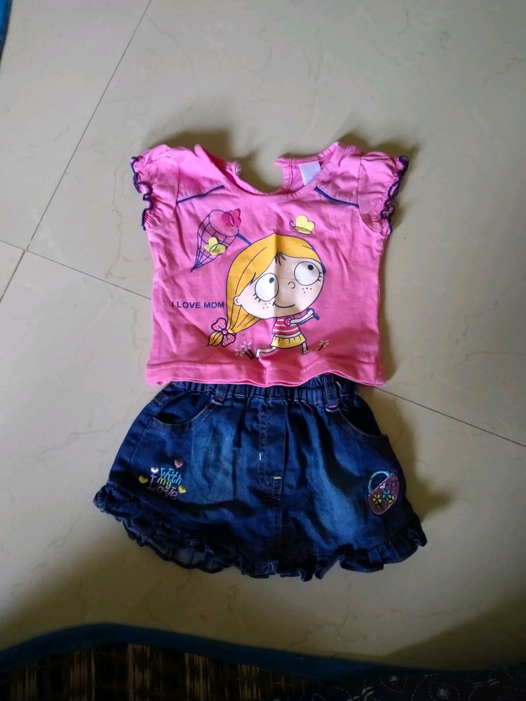 Kids T Shirt &amp; Skirt