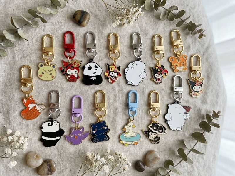 combo of 16 enamel charms