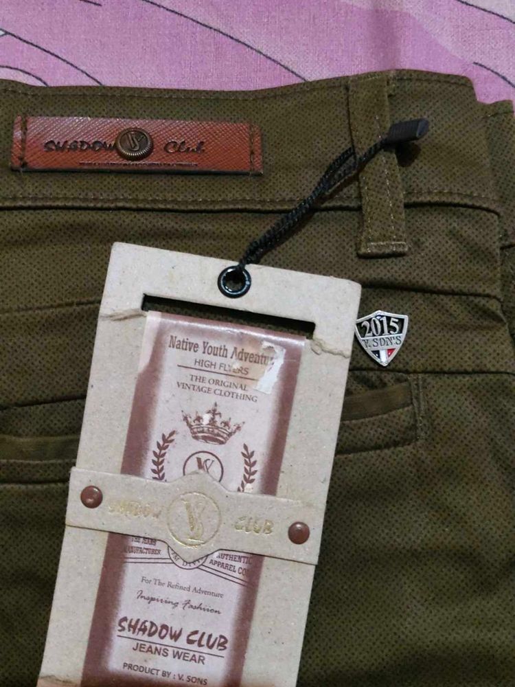 Shadow Club Olive Green Jeans