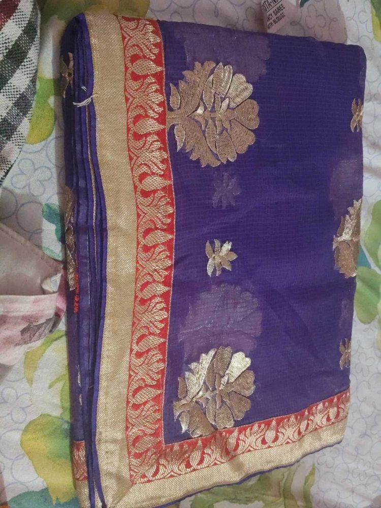 cotton blend saree