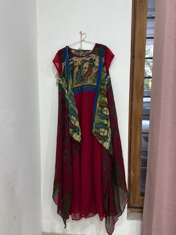 MAROON KURTA