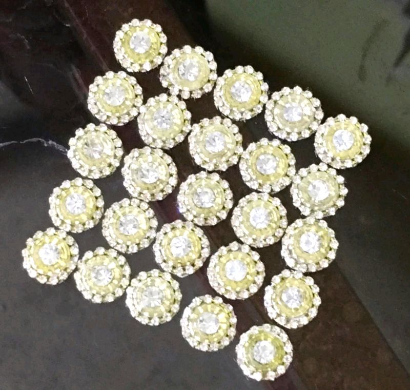 Golden stone Diamond Crystal bridal patches