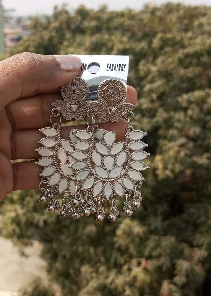 Stylish Silver Dangle Earrings