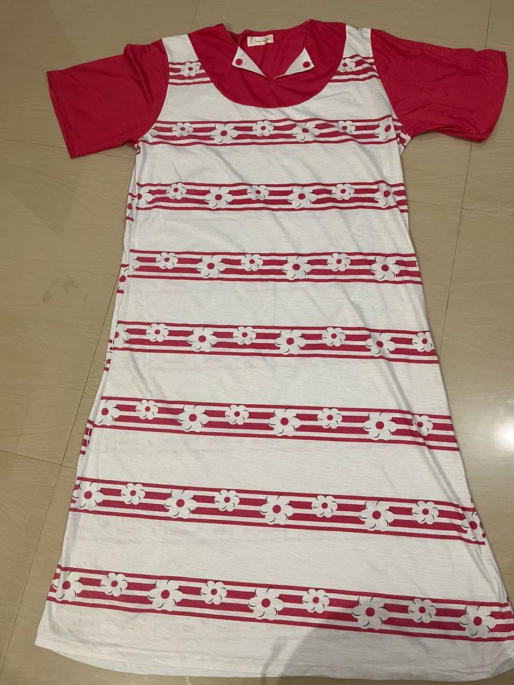 Cute Floral Striped T-Shirt