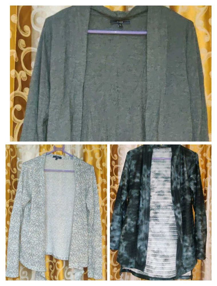 3 different types of Tie-Dye Open Front Cardigan