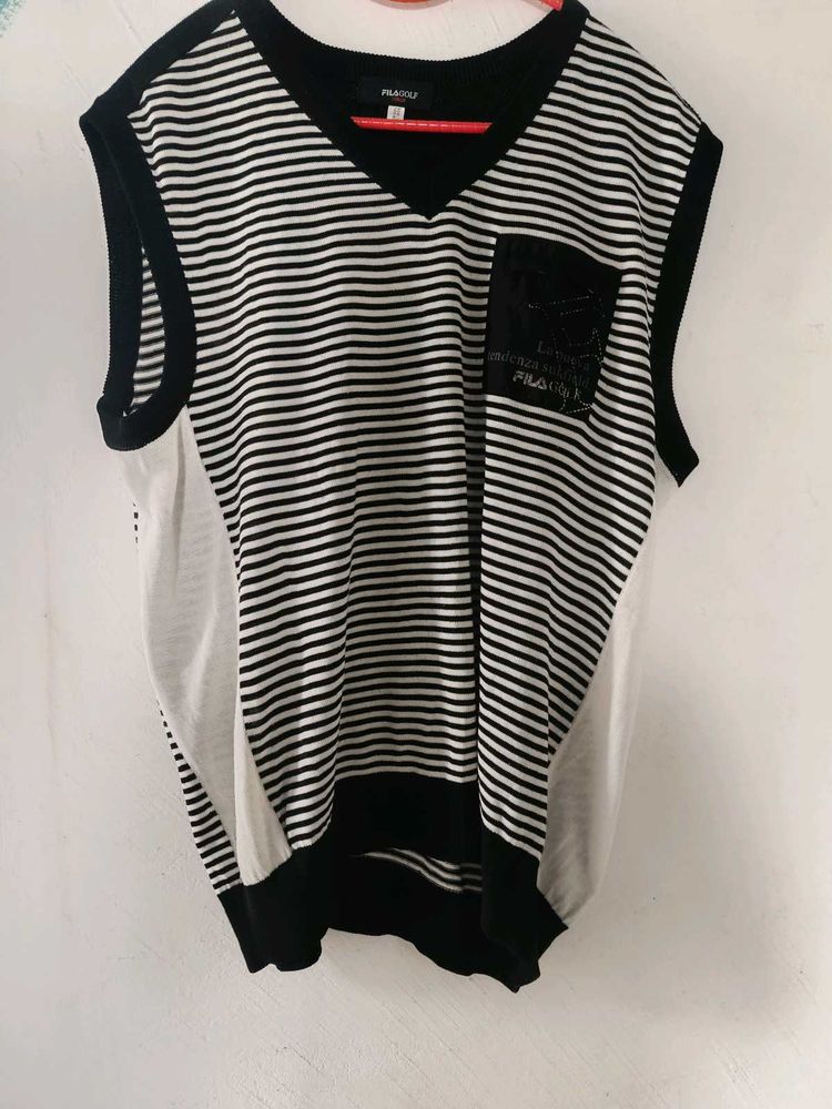 Striped FILA Vest