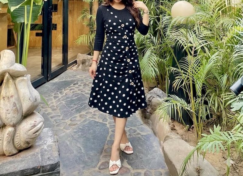 Evergreen Polka dot dress ✨