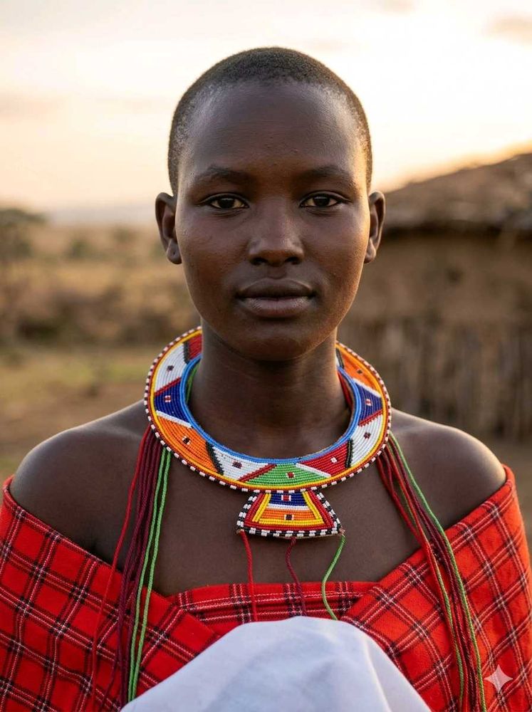 African masaai kenayan Beaded Necklace