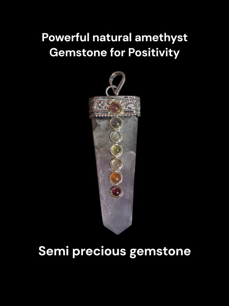 Amethyst Gemstone Crystal Pendent