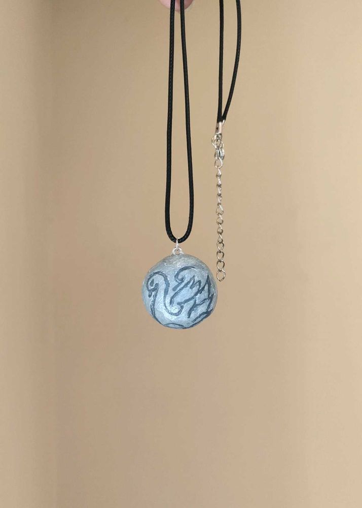 Silver Handcrafted Boho Swan Pendant
