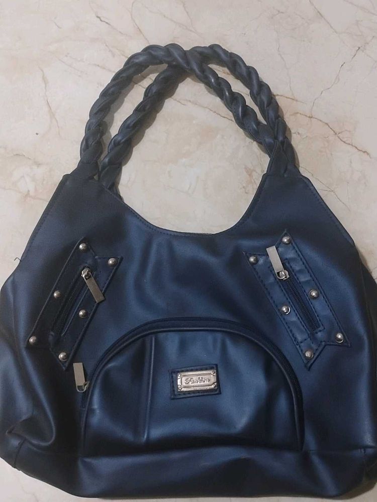 Stylish Blue Handbag