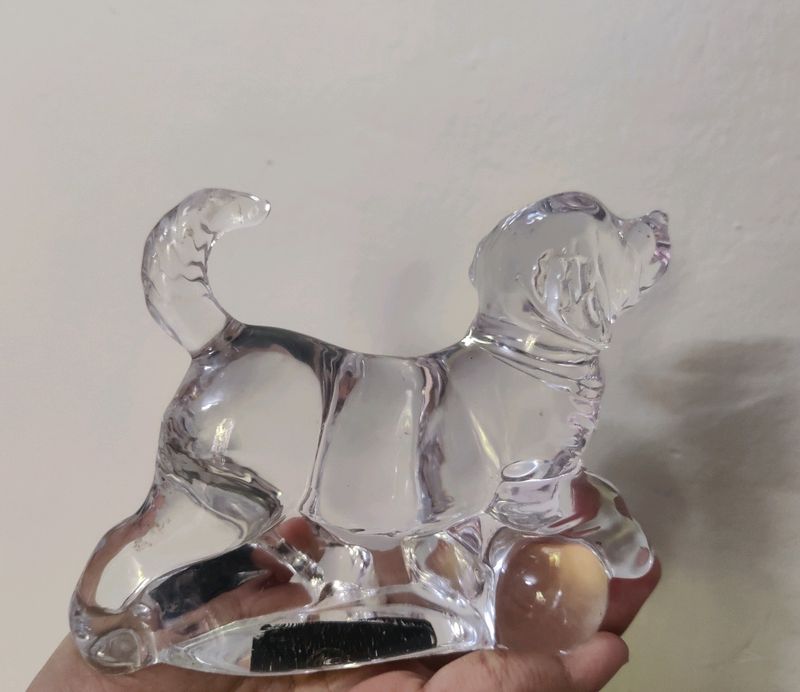 Home Decor/ Dog Glass Statue