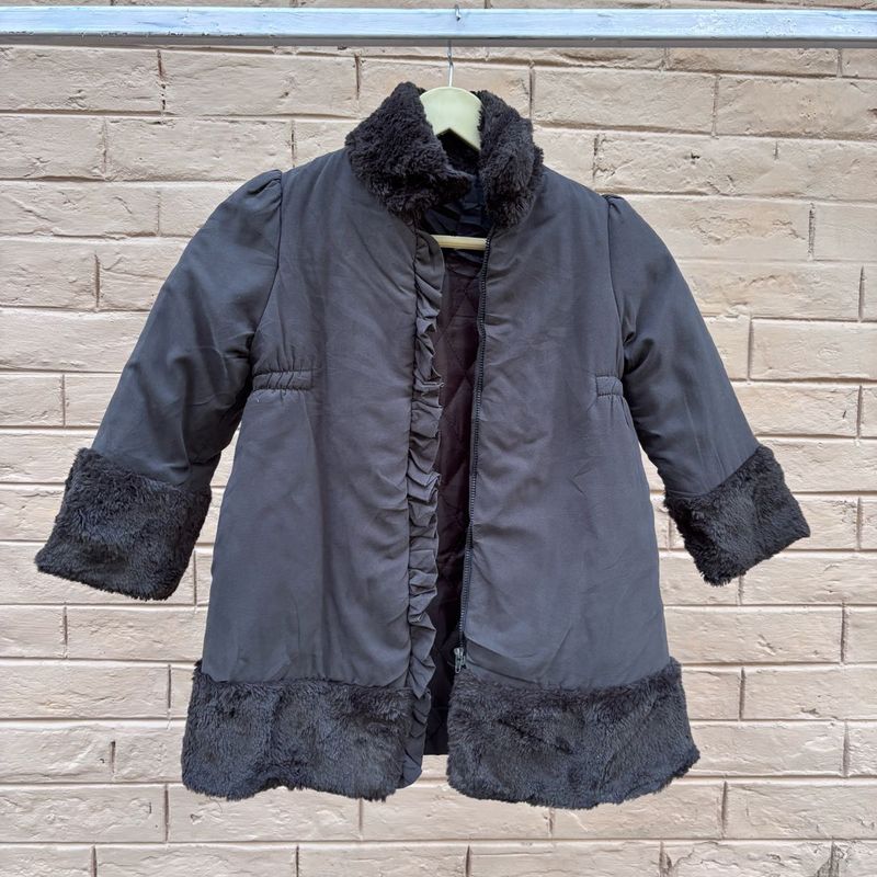 Girls Black Winter Coat