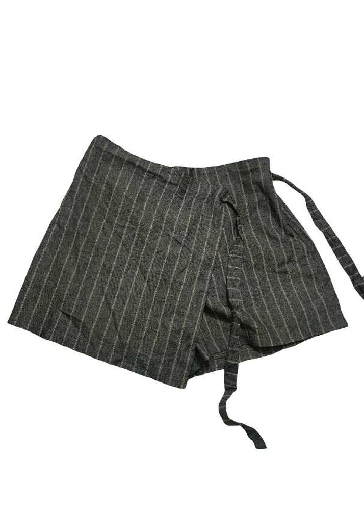 Striped Wrap Skort