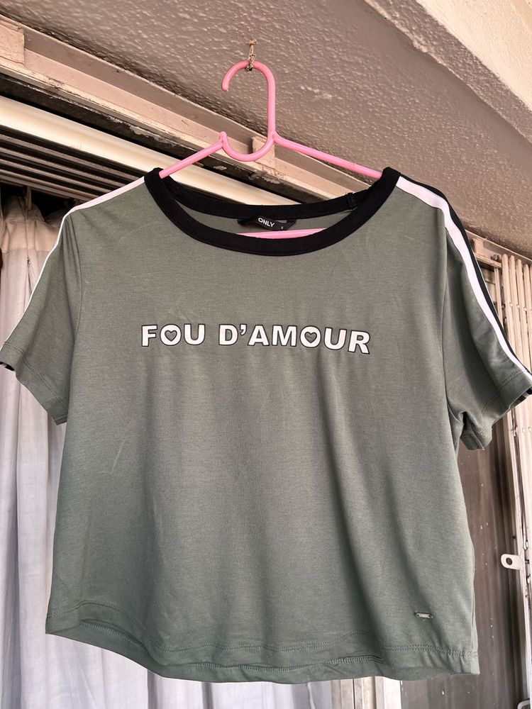 Olive Green Graphic Tee
