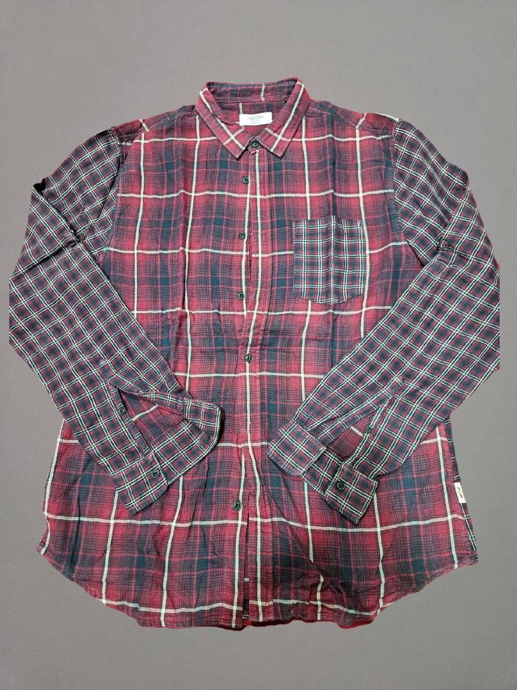 Jack &amp; Jones Men’s Checked Shirt – Size XL